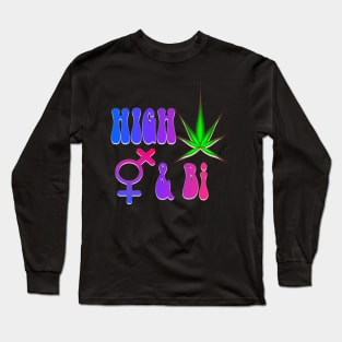 High & Bi Long Sleeve T-Shirt